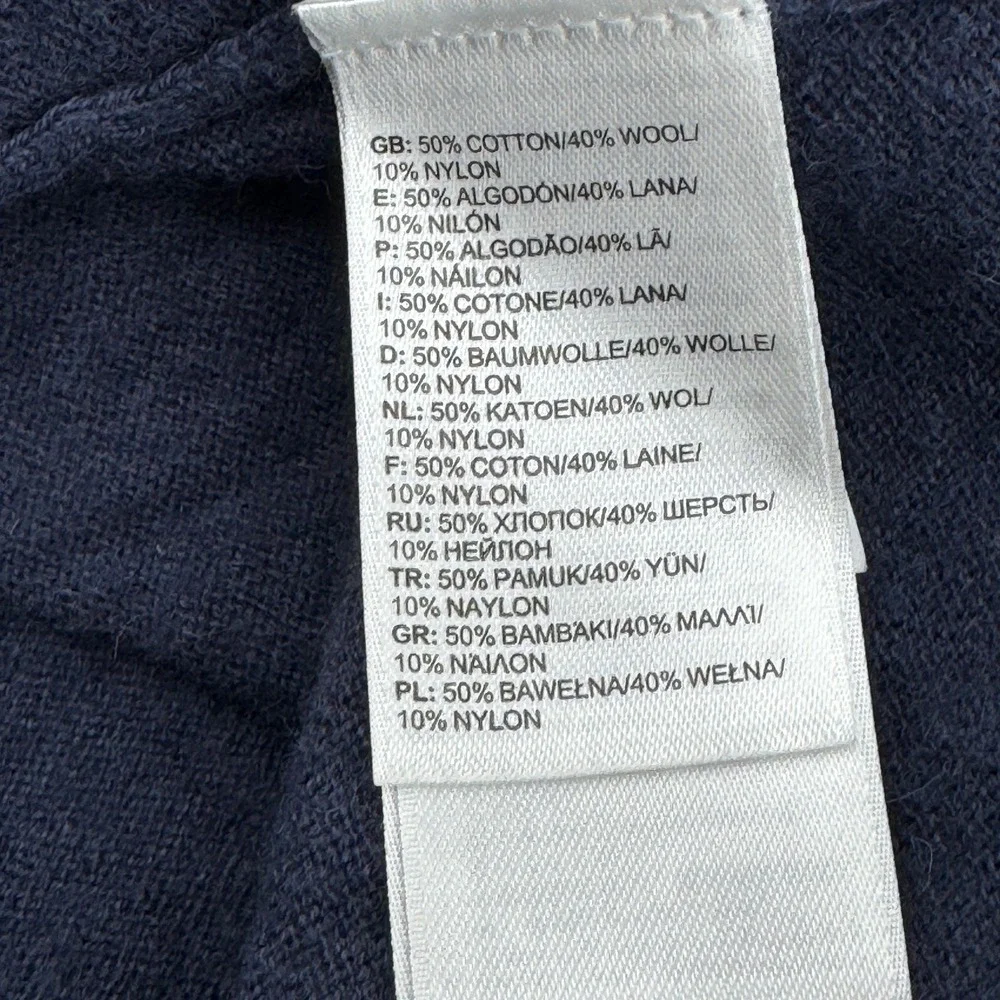 The North Face Mens Quarter Zip Pullover Sweater XL Blue Outdoor Casual‎ Wool